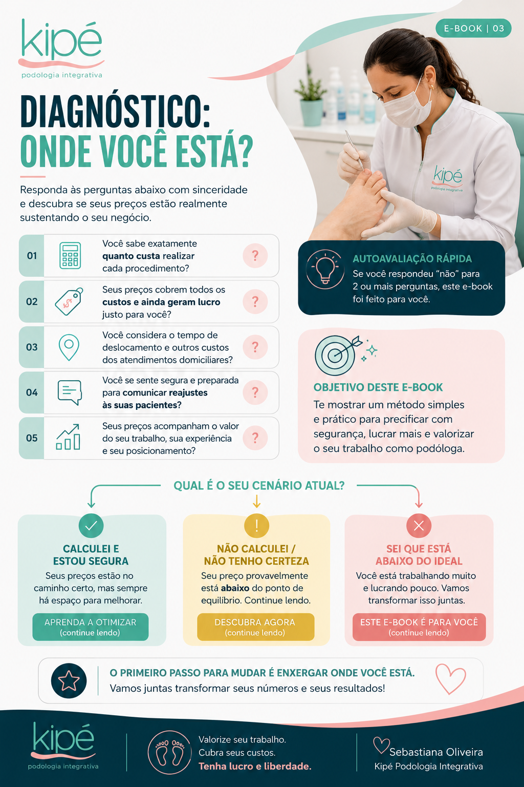 Capa do Guia de Precificação para Podólogas